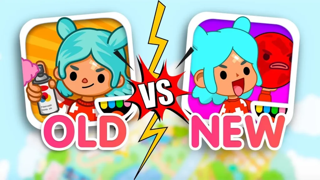 toca boca old version vs new