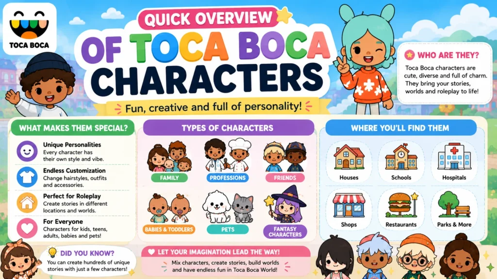 Toca Boca Characters Names