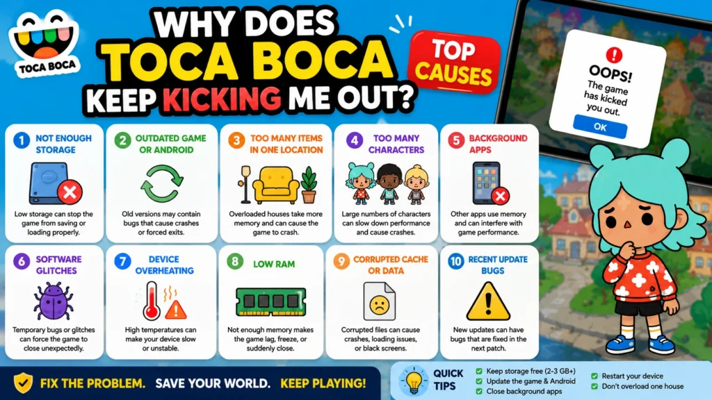 Why Does Toca Boca Keep Kicking Me Out (Top Causes)